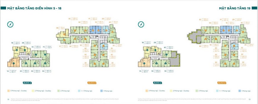 Mặt bằng tầng điển hình chi tiết dự án căn hộ D'lusso Quận 2.