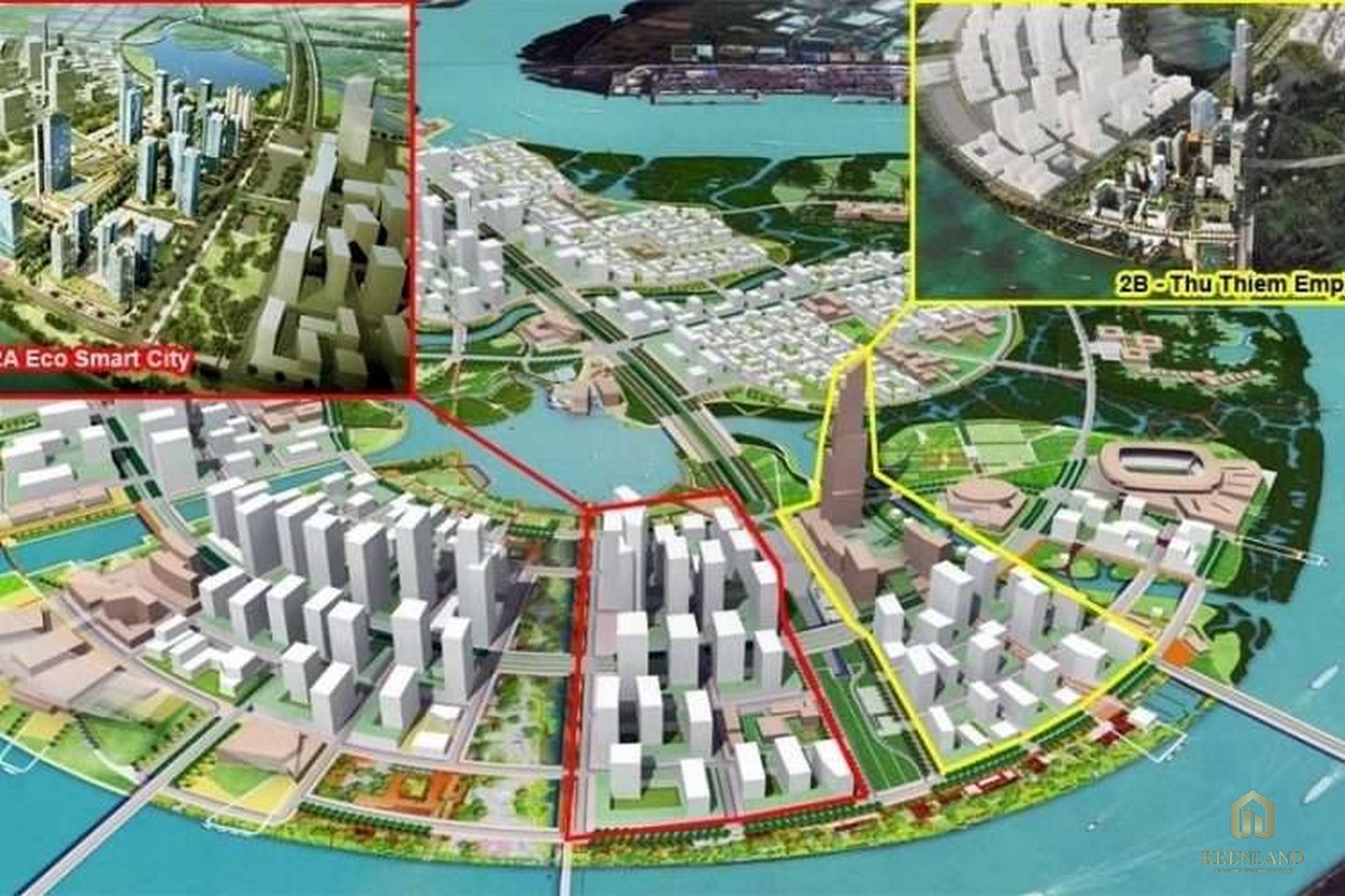 Mặt bằng quy hoạch tổng thể khu phức hợp Eco Smart City Thủ Thiêm