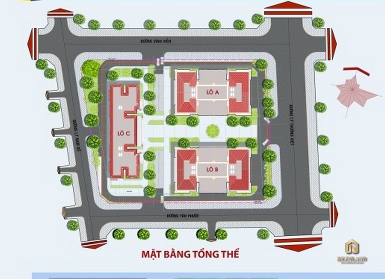 Mặt bằng tổng thể dự án Tân Phước Plaza