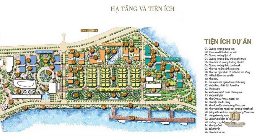 Tổng thể tiện ích tại dự án Grand Marina Saigon