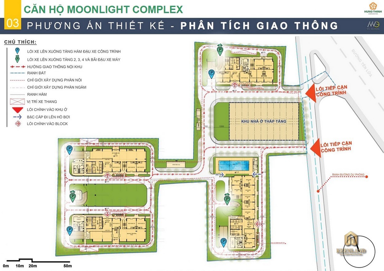 Mặt bằng tầng trệt dự án Moonlight Centre Point Bình Tân