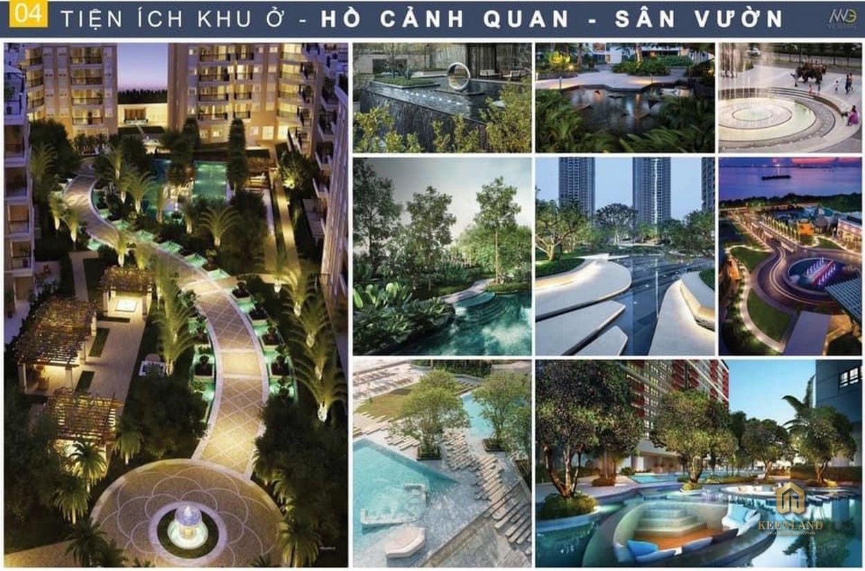 Hồ cảnh quan tại dự án Moonlight Centre Point Bình Trị Đông Bình Tân