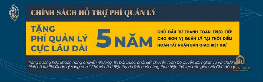 Chính sách ưu đãi hỗ trợ phí quản lý khi mua biệt thự The Maris Vũng Tàu