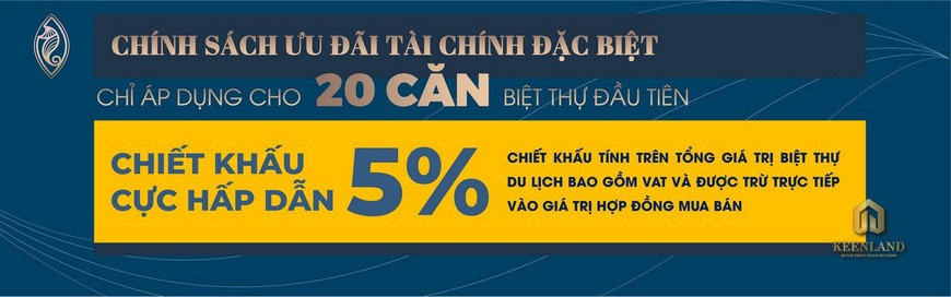 Chính sách ưu đãi chiết khấu khi mua biệt thự biển vũng tàu