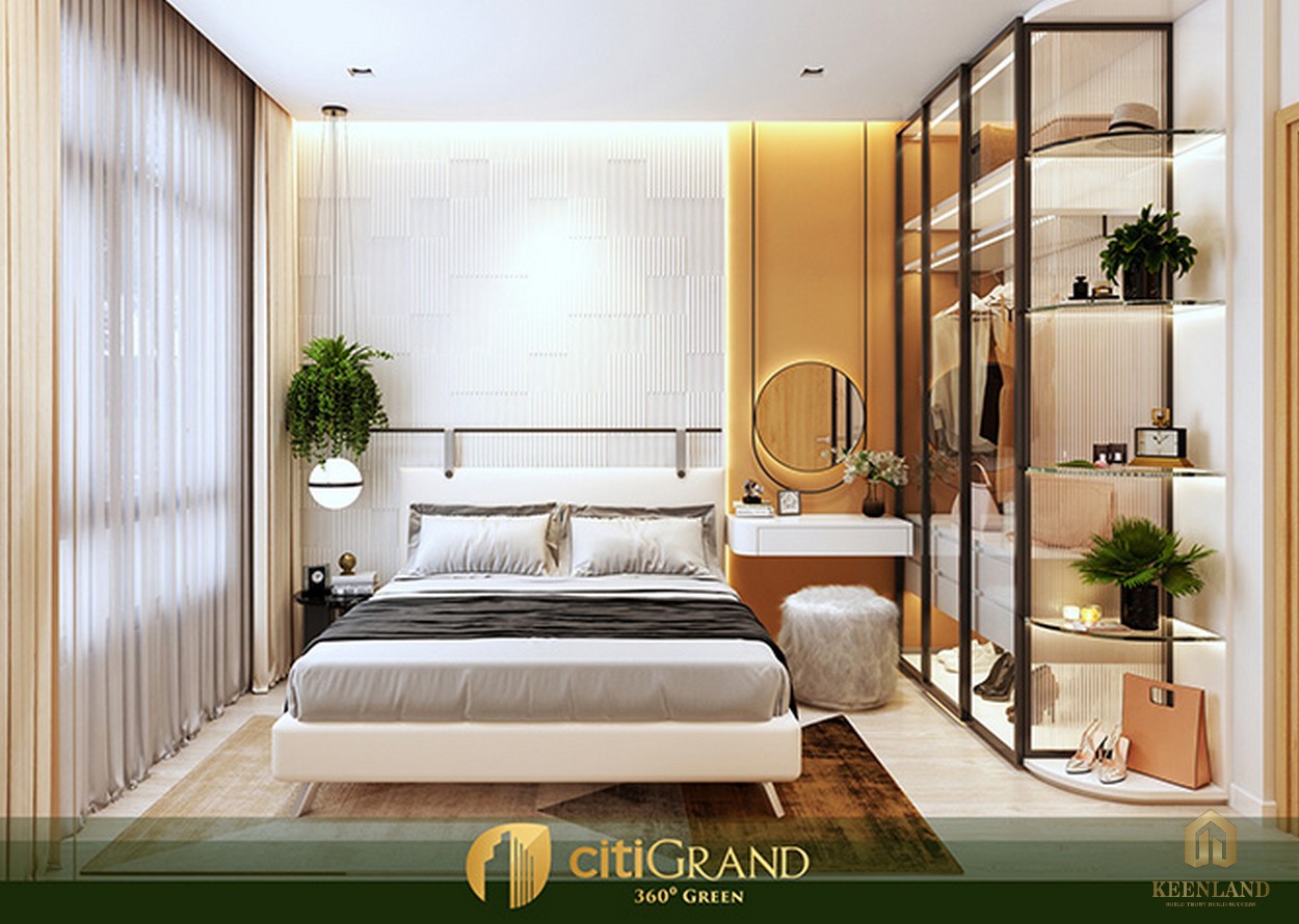 Phòng ngủ nhà mẫu căn hộ Citi Grand Quận 2