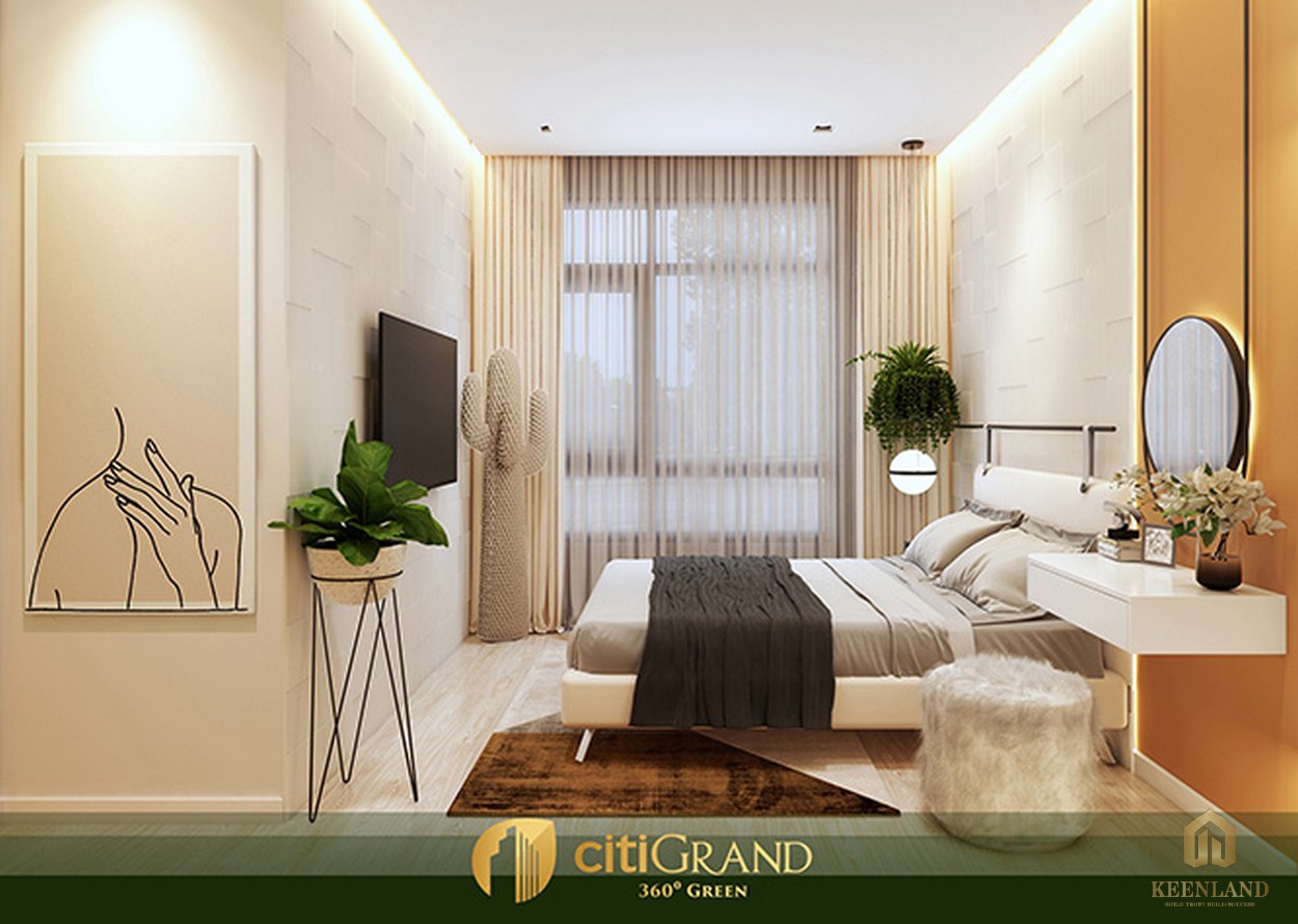 Phòng ngủ nhà mẫu căn hộ Citi Grand Quận 2