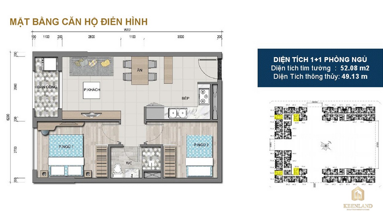 Thiết kế chi tiết căn hộ 3PN dự án Victoria Village Q2