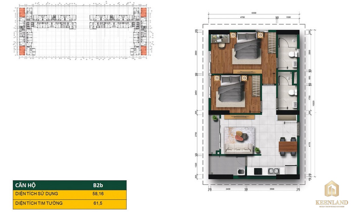 Thiết kế căn hộ B2b La Premier quận 2