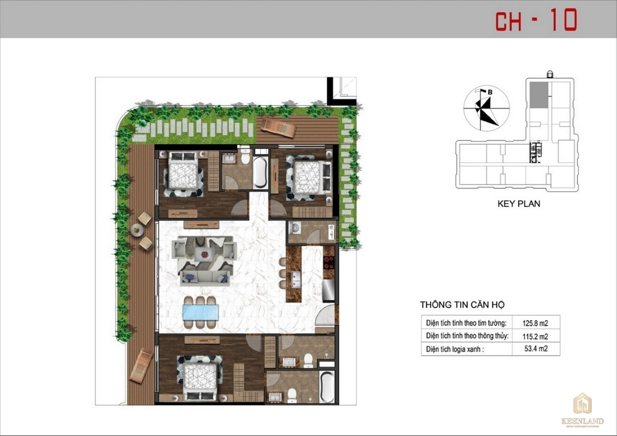 Thiết kế căn hộ 10 dự án Sunshine Tower