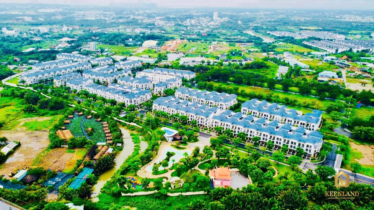 Không gian xanh bao phủ toàn dự án Verosa Park Khang Điền