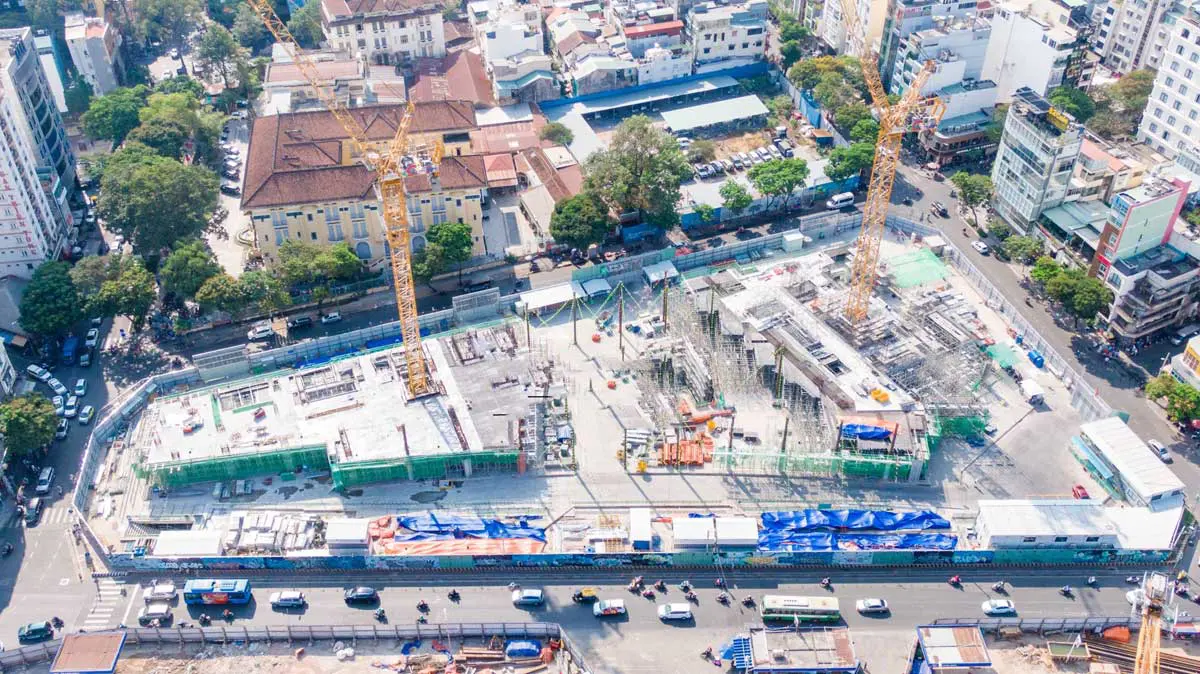 Tiến độ xây dựng dự án One Central cập nhật tháng 9/2021