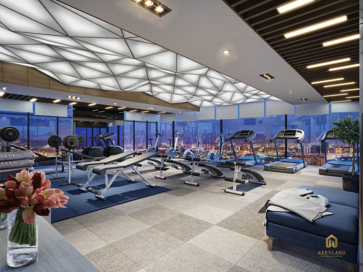 Phòng gym tại dự án Ascott Waterfront Saigon