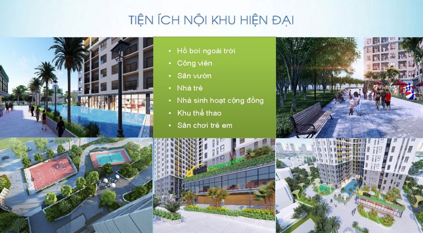 Tiện ích nội khu hiện đại dự án Bcons Green View