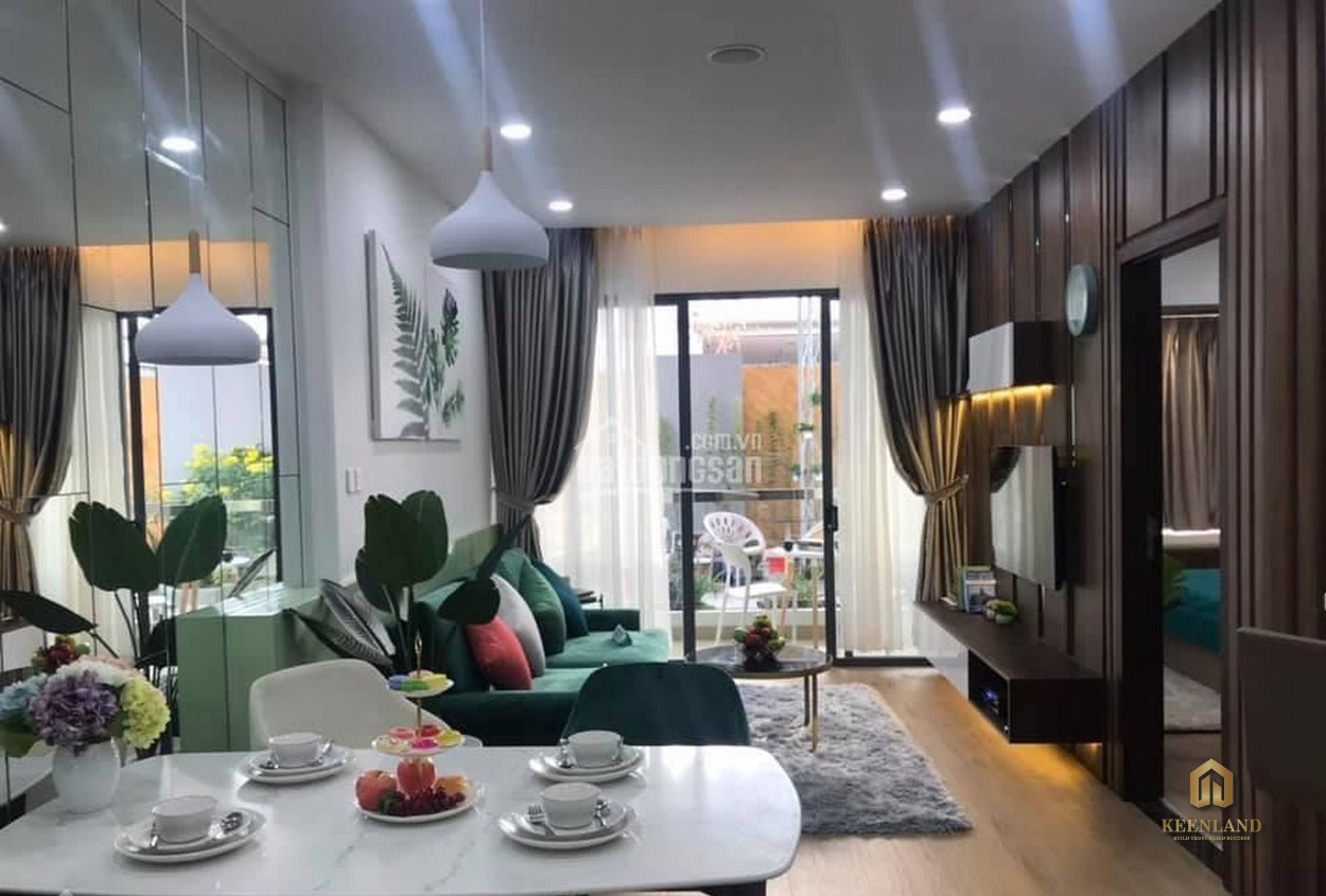 Thiết kế phòng khách căn hộ ResGreen Tower 