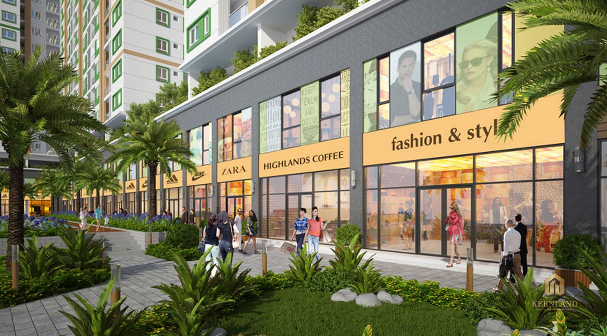 Khu shophouse tại căn hộ RichStar Quận Tân Phú