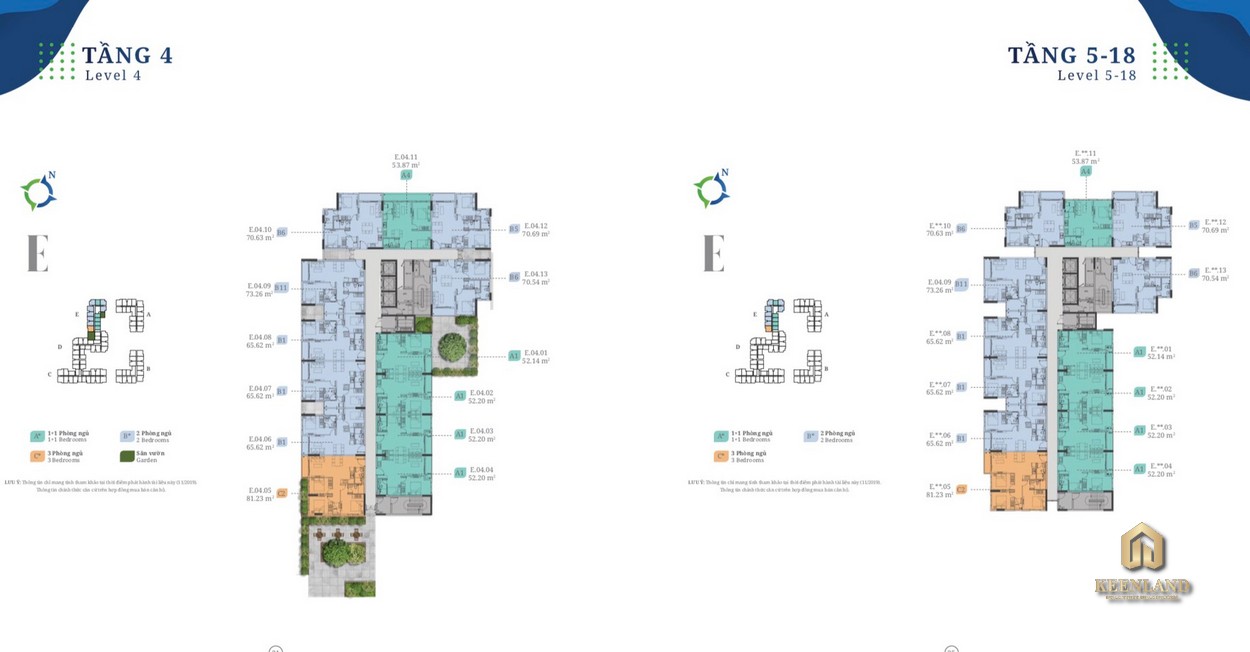 Mặt bằng tầng điển hình Lovera Vista Block E