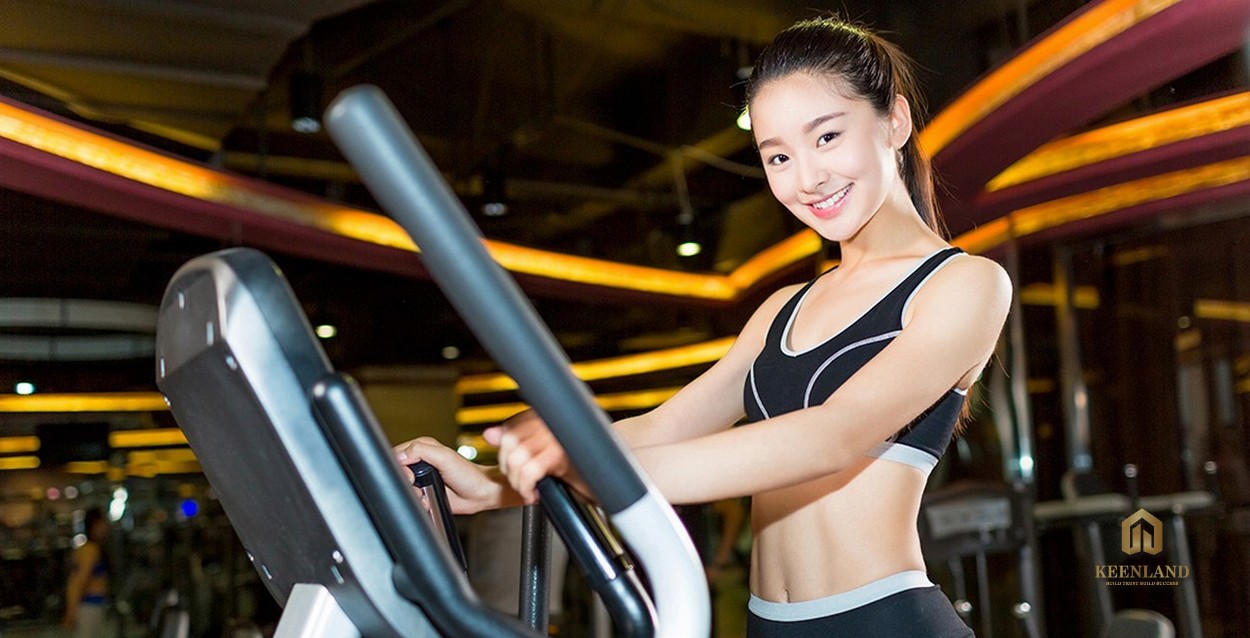 Phòng gym tại chung cư Diamond Lotus Lakeview