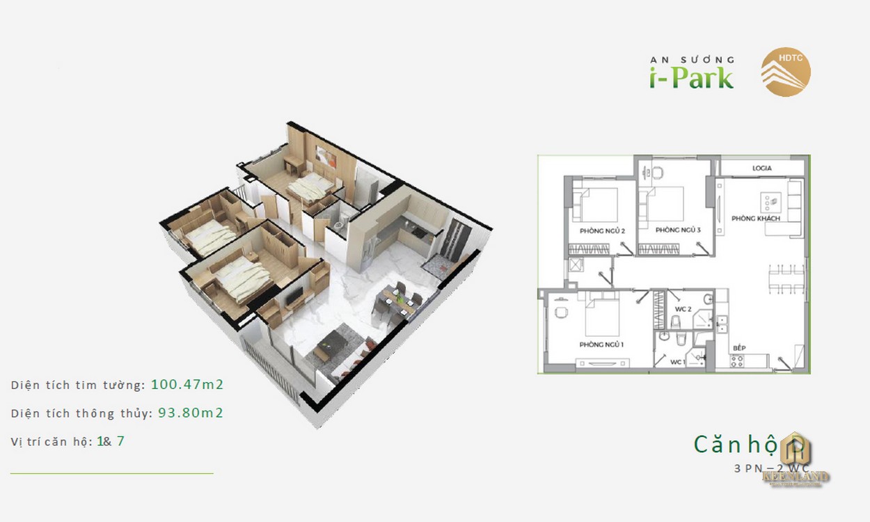 Thiết kế chi tiết căn hộ mẫu I-Park An Sương số 1 - 7