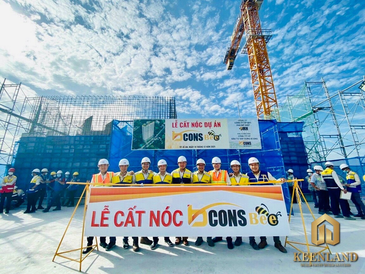 Tiến Độ Xây Dựng Căn Hộ Bcons Bee Tháng 7 Năm 2022 tien do xay dung can ho bcons bee 4 keenlandcomvn