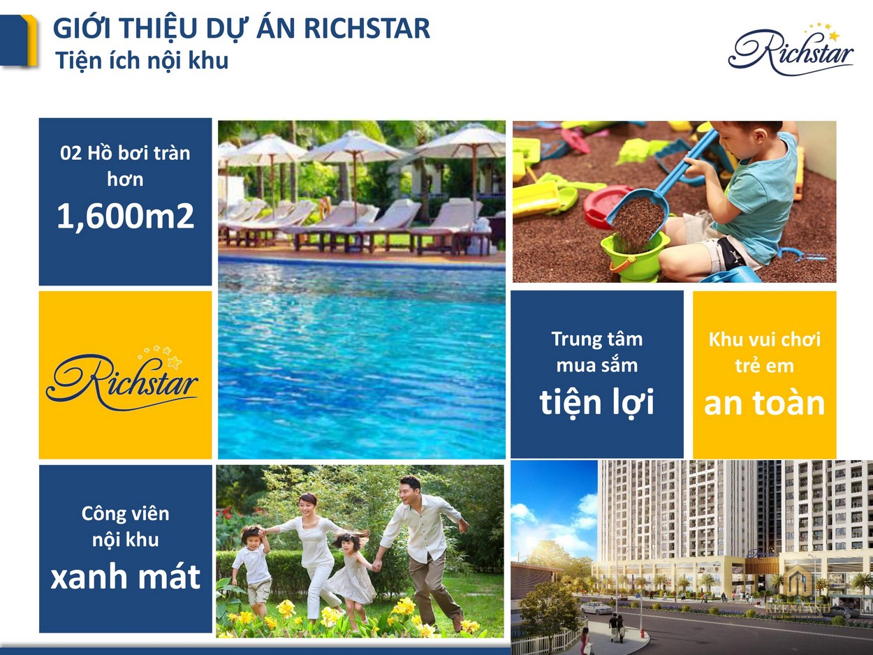 Tiện ích ngoại khu dự án Richstar Tân Phú