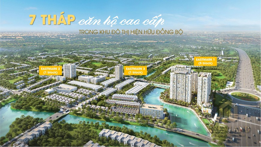 Vị trí các phân khu của dự án MT Eastmark City Quận 9