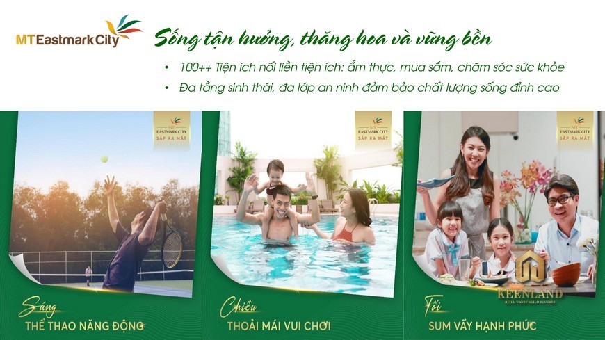 Lí do nên mua căn hộ MT Eastmark City - Tiện nghi đẳng cấp