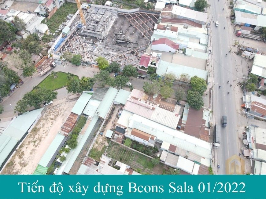 Tiến độ xây dựng dự án Bcons Sala