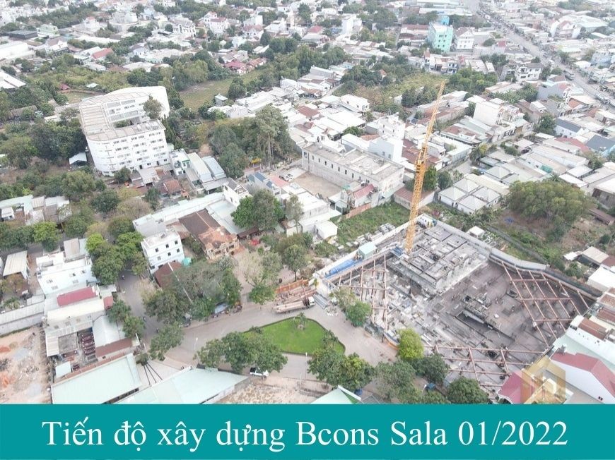 Tiến độ xây dựng dự án Bcons Sala