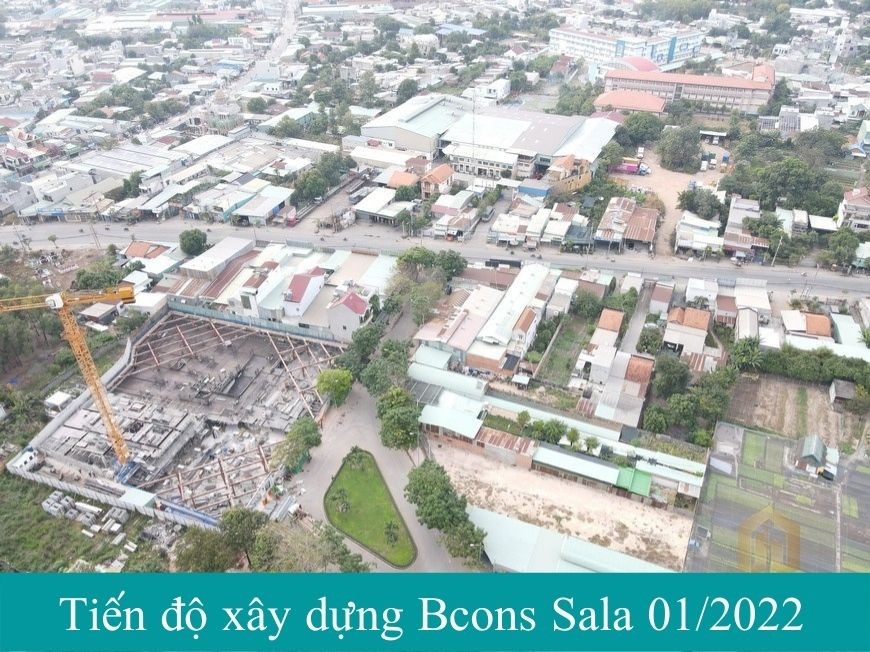 Tiến độ xây dựng dự án Bcons Sala