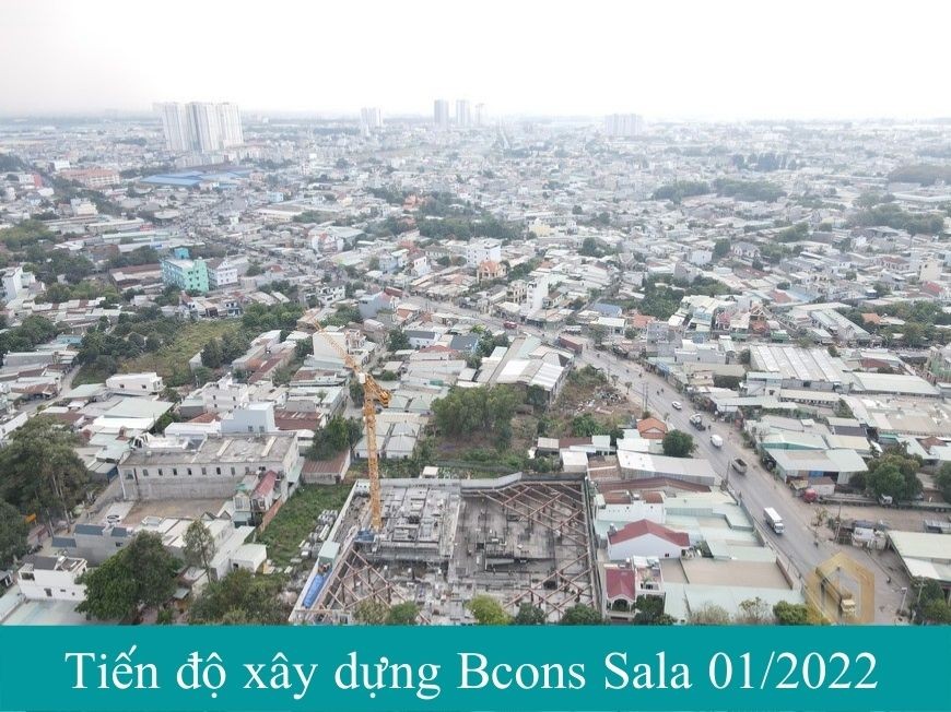 Tiến độ xây dựng dự án Bcons Sala