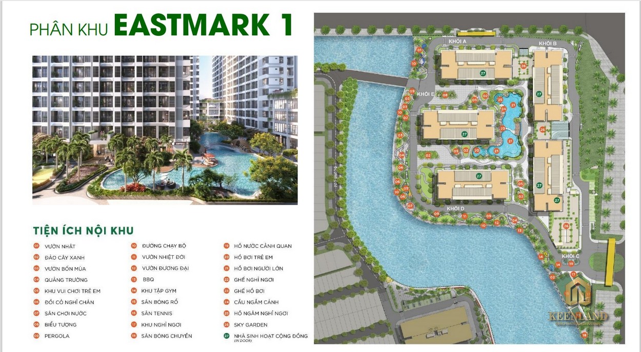 Tiện ích căn hộ MT Eastmark City Quận 9