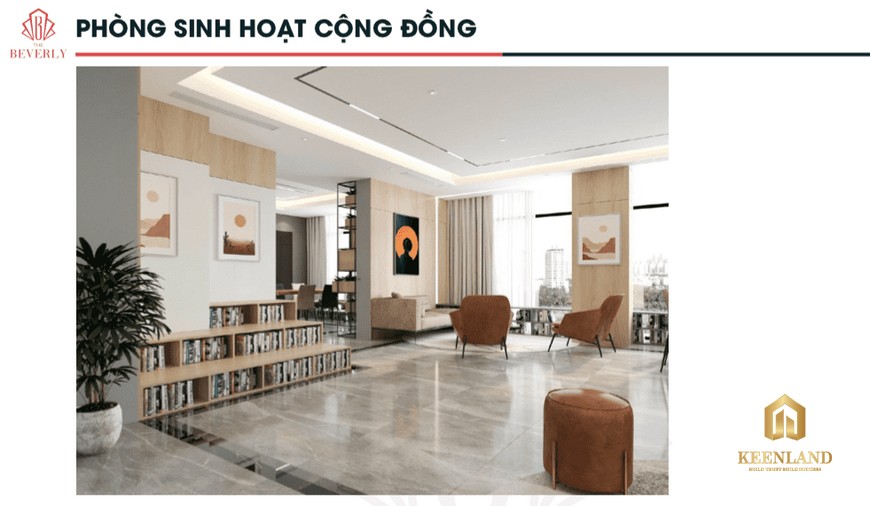 Sảnh sinh hoạt cộng đồng tại The Beverly Vinhomes Grand Park