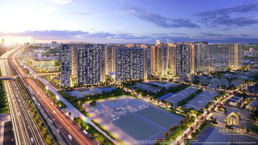 Phối cảnh tổng thể dự án căn hộ Vinhomes Smart City chủ đầu tư Vingroup