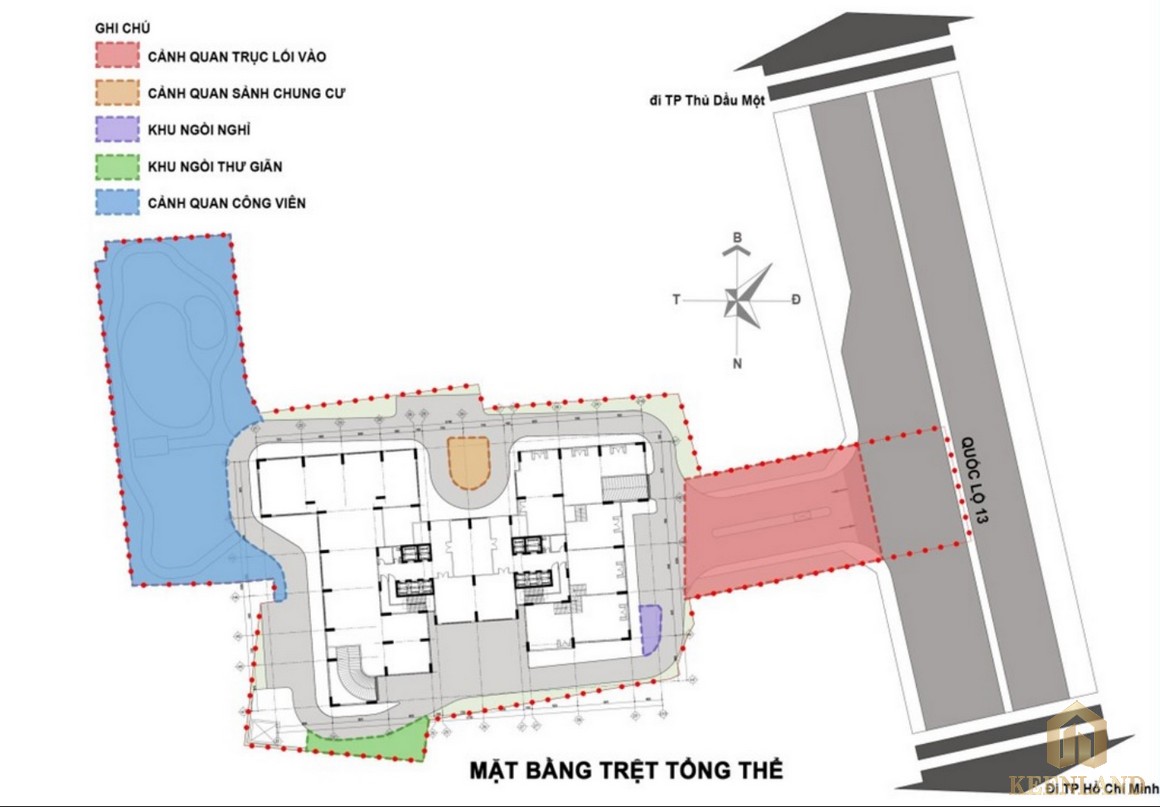 Mặt bằng dự án căn hộ chung cư Diamond Boulevard