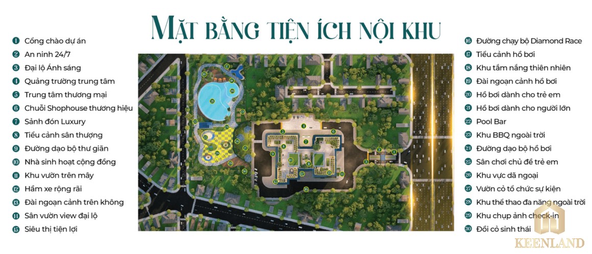 Mặt bằng dự án căn hộ chung cư Diamond Boulevard