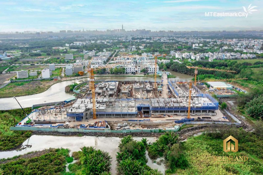 Tiến độ xây dựng căn hộ MT Eastmark City Thủ Đức tháng 02/2023