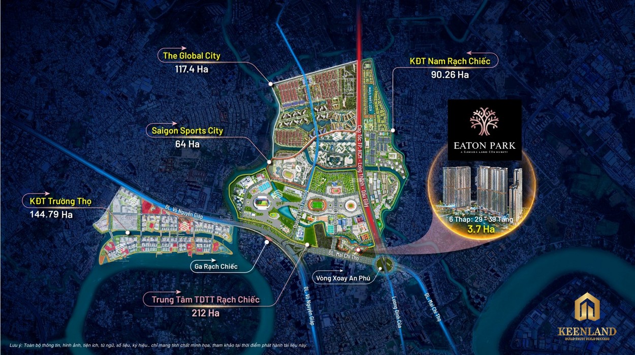 Cụm đô thị trung tâm thành phố Thủ Đức được quy hoạch phát triển trong gian đoạn từ 2025 - 2030